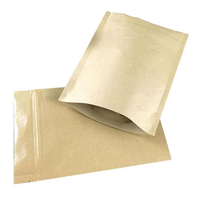 Bolsa composta de papel kraft biodegradável